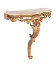 Classic console table with marble top