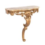 Classic console table with marble top