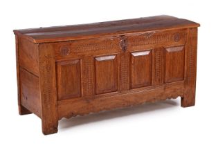 Oak blanket chest