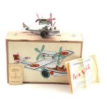 Scale model tin airplane