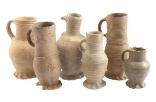 Lot earthenware jugs