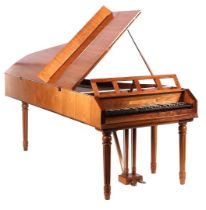 Pianoforte in walnut veneer case
