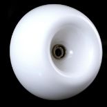 White opaline glass wall lamp