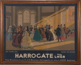 Train poster 'HARROGATE'