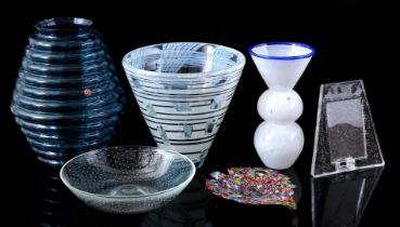 Lot various glass objects