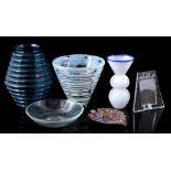 Lot various glass objects