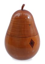 Fruitwood pear-shaped tobacco jar