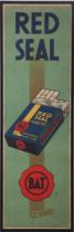 Advertising poster 'Red Seal Cigarettes'