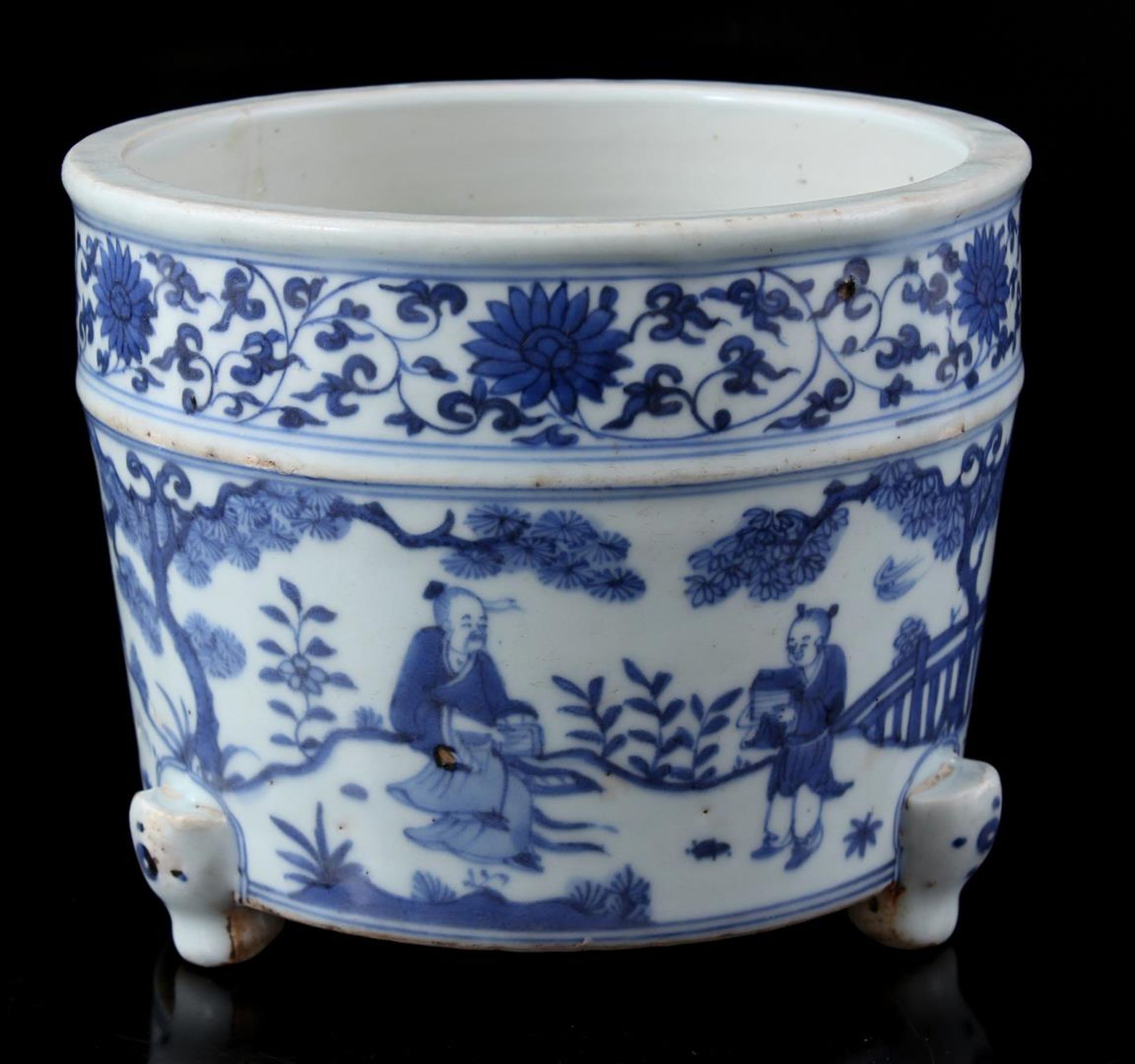 Porcelain Transition-style brush pot, China 20th - Bild 3 aus 4