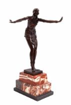 Bronze statue of a dancer