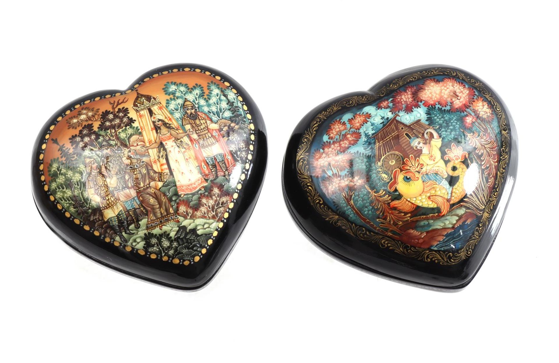 2 Russian lacquer boxes
