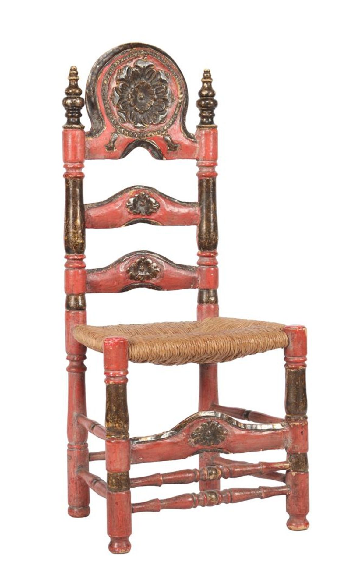 6 Spanish dining room chairs - Image 2 of 2