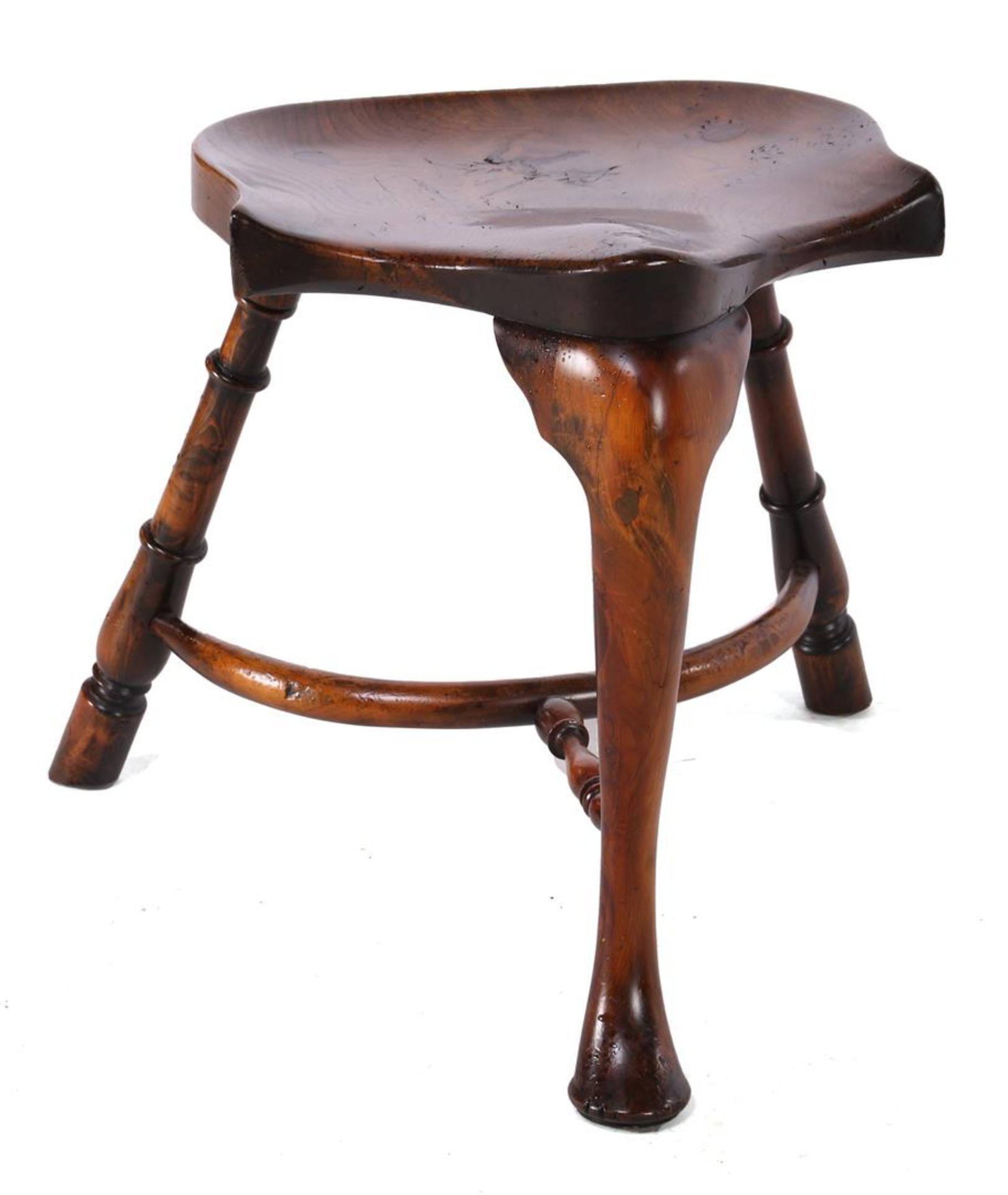 Elm wood stool 