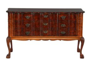 Walnut with burr walnut sideboard