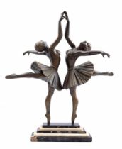 Zamak Art Deco statue