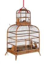 Rattan bird cage