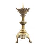 Brass pen candlestick