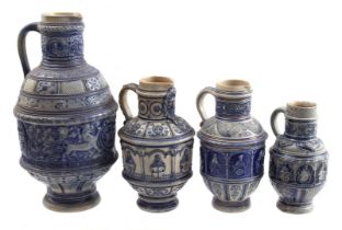Lot earthenware jugs