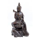 Bronze Buddha with ruyi scepter