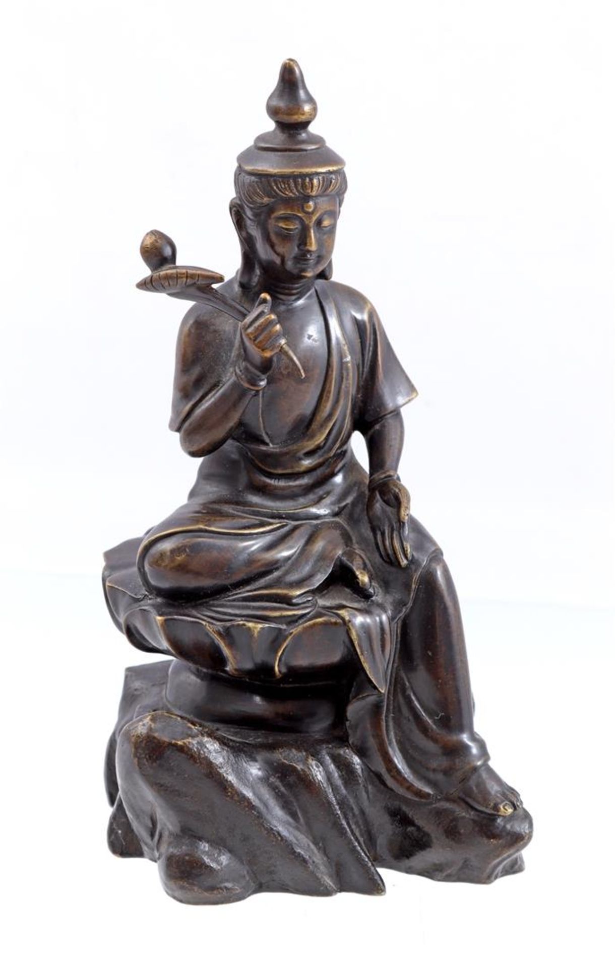 Bronze Buddha with ruyi scepter