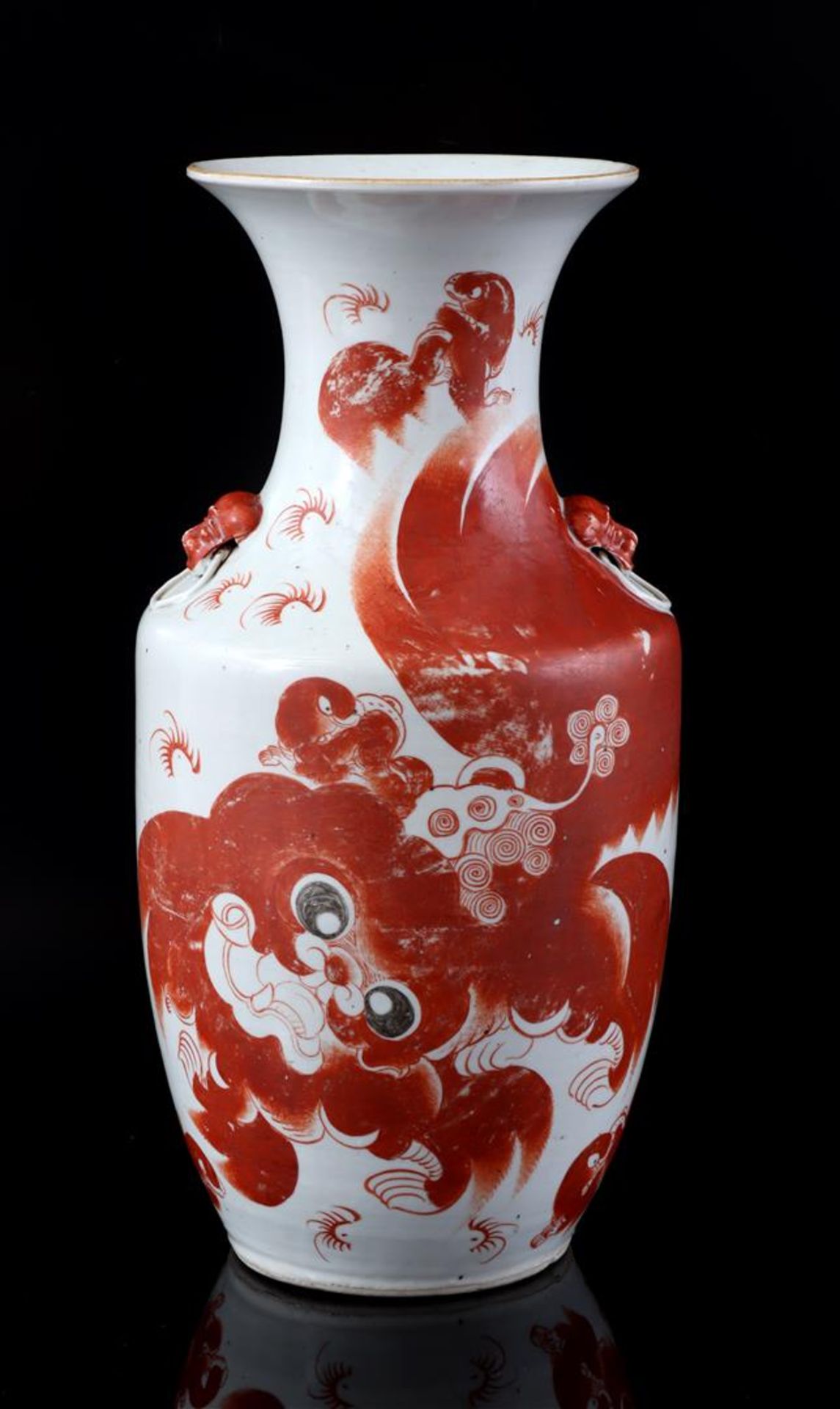 Porcelain baluster vase, 19th