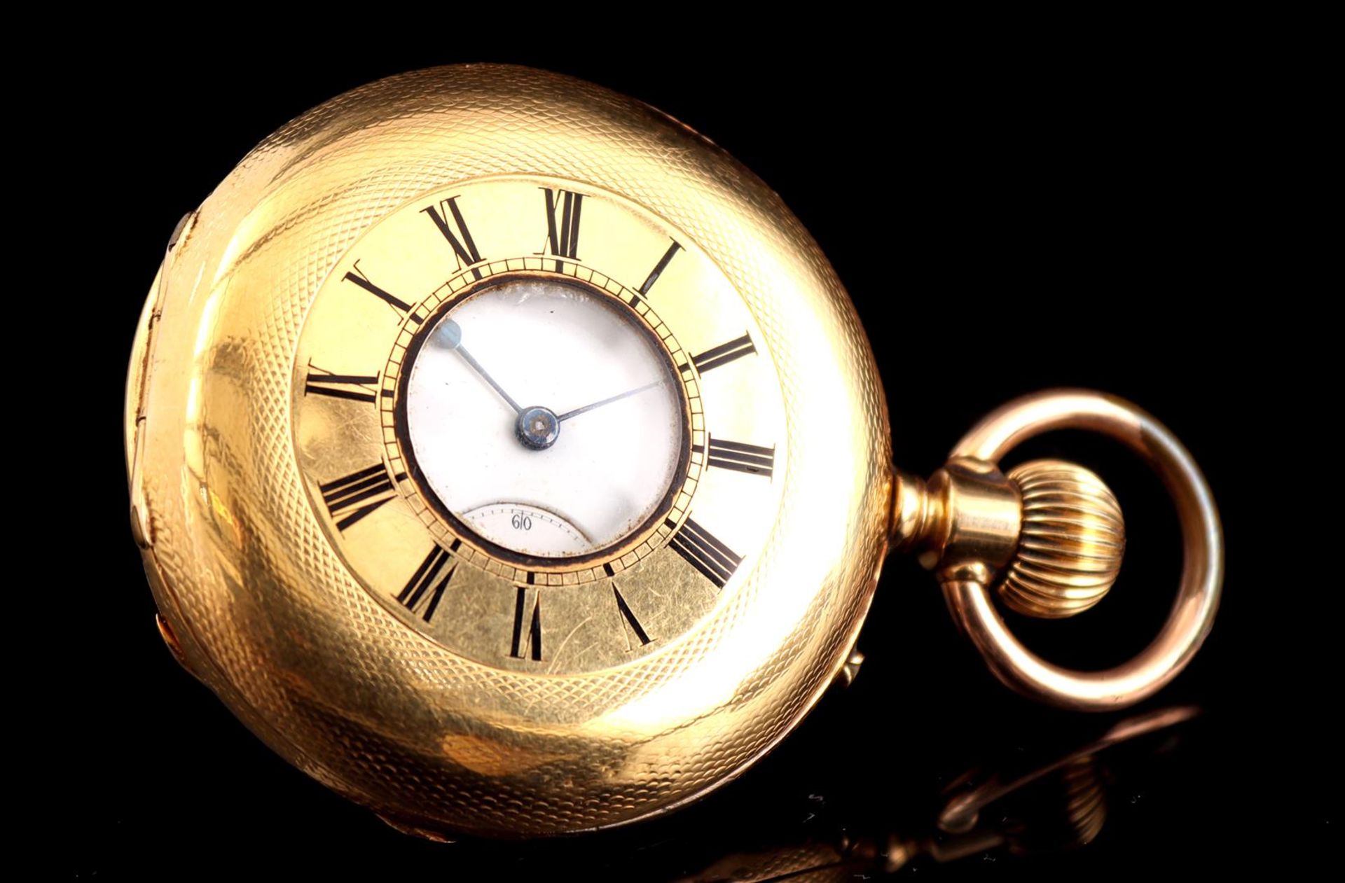 Pocket watch in gold case - Bild 2 aus 6