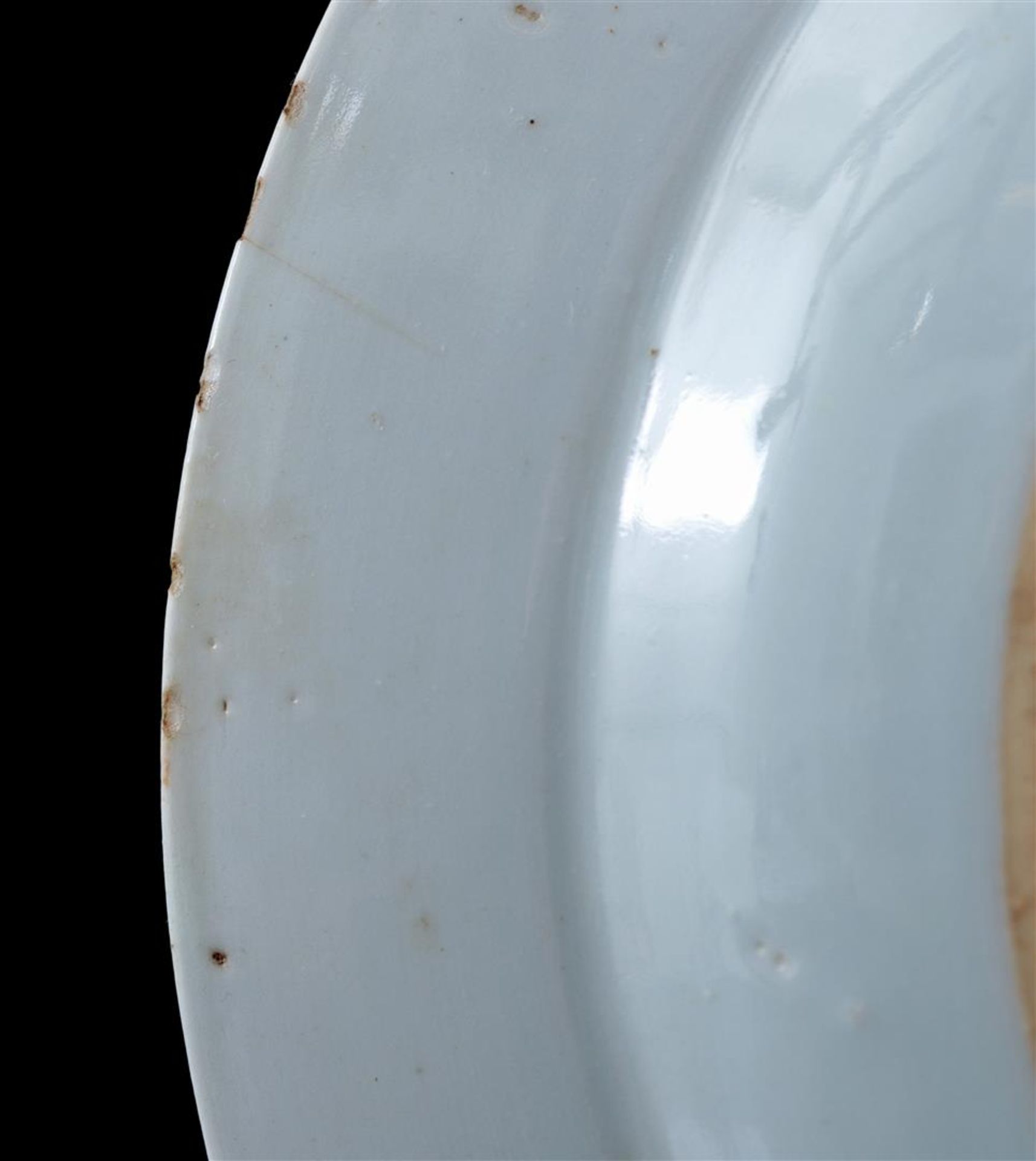 4 porcelain dishes, Qianlong - Image 3 of 5