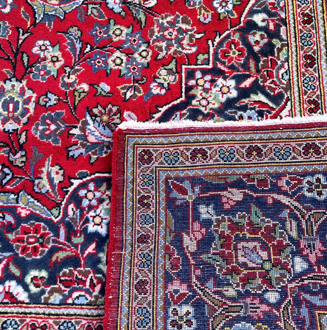 Hand-knotted wool carpet, Keshan - Image 4 of 4