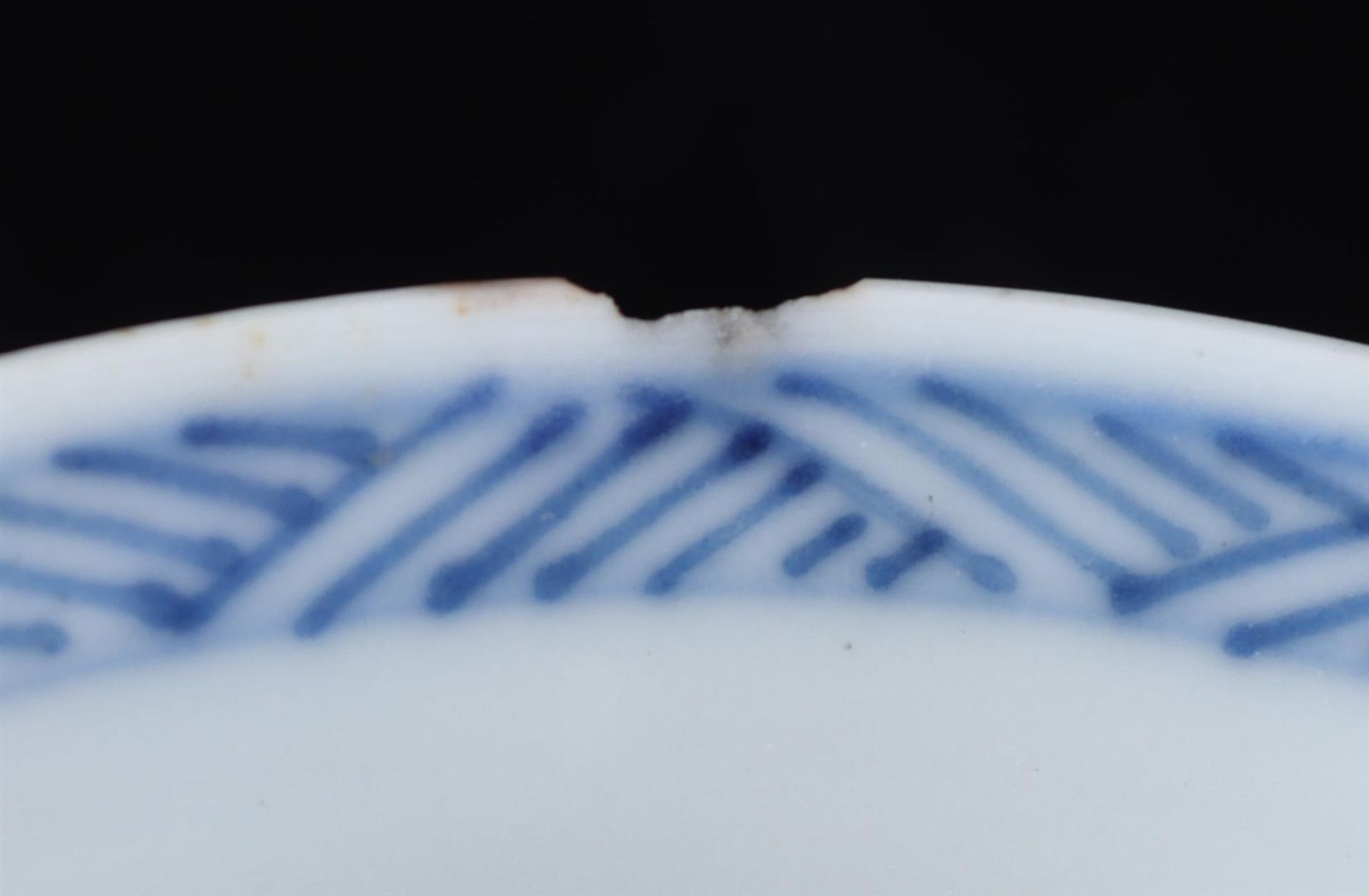 3 porcelain cups and saucers, Kangxi - Image 6 of 6