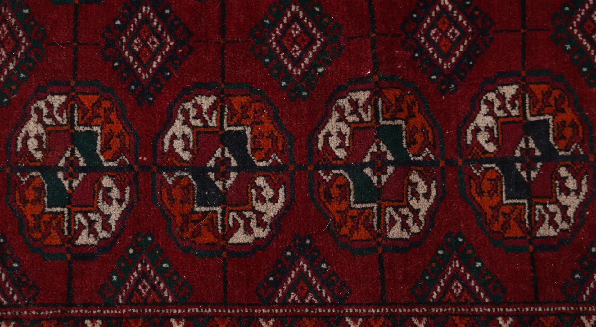 Hand-knotted oriental carpet, Turkaman - Image 2 of 4