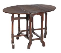 Oak drop-leaf table