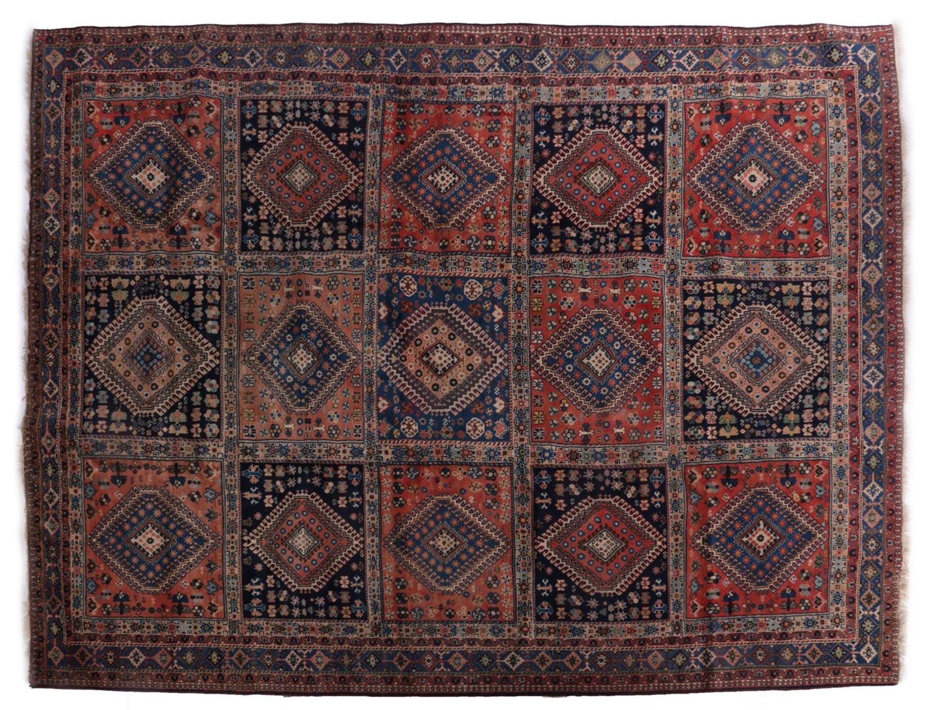 Hand-knotted wool carpet, Yalameh