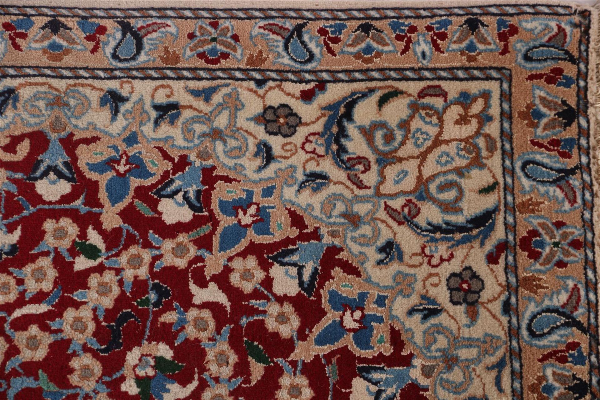 Hand-knotted oriental carpet, Nain - Image 3 of 4