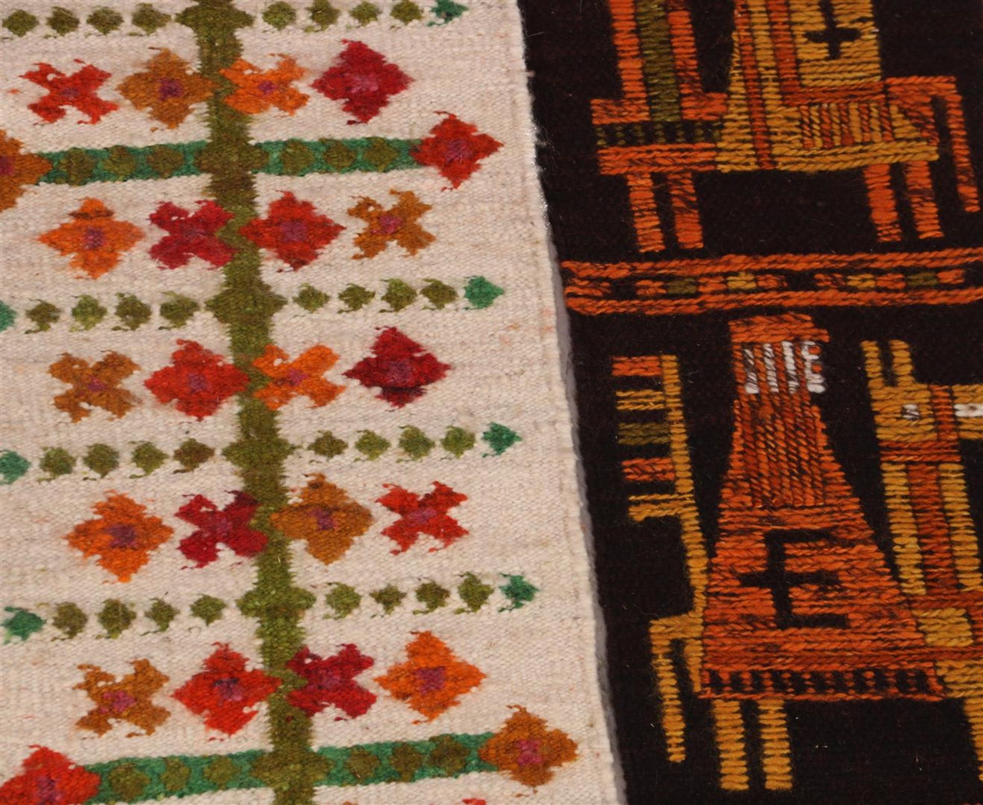 4 hand-knotted wool tapestries - Image 3 of 5