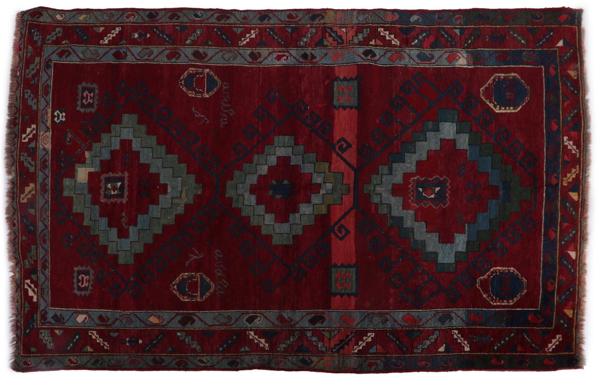 Hand-knotted wool carpet