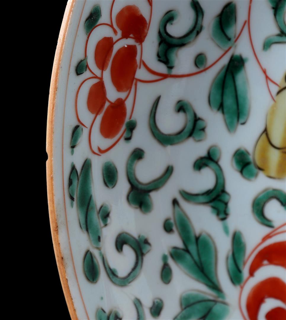 Porcelain Famille Verte dish, Kangxi - Image 3 of 6