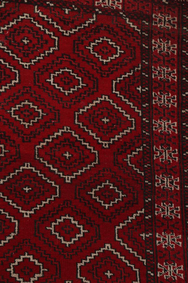 Hand-knotted oriental runner, Turkmenistan - Image 3 of 4