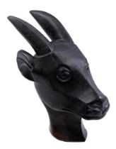 Serpentine antelope bust