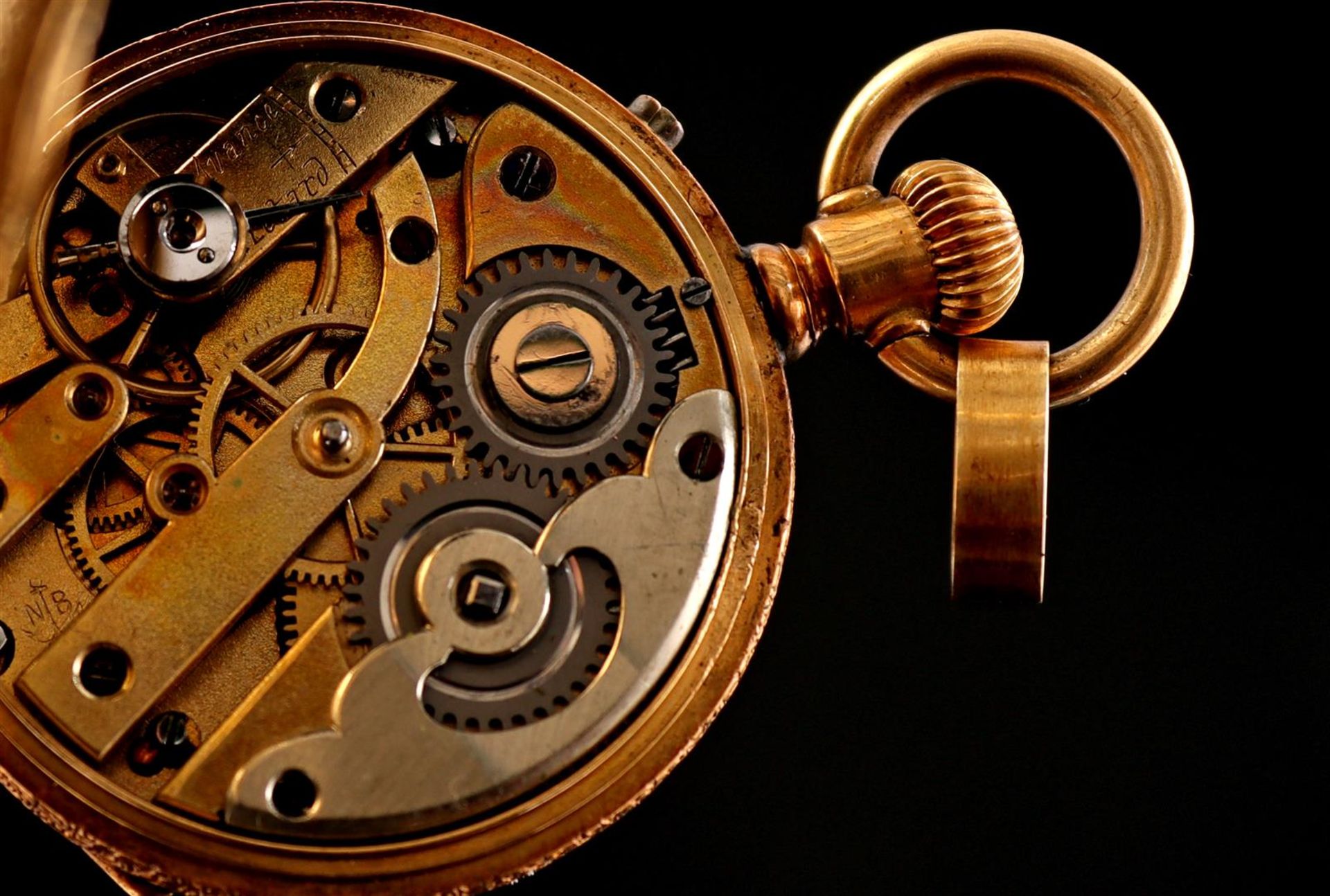 Pocket watch in gold case - Bild 5 aus 5