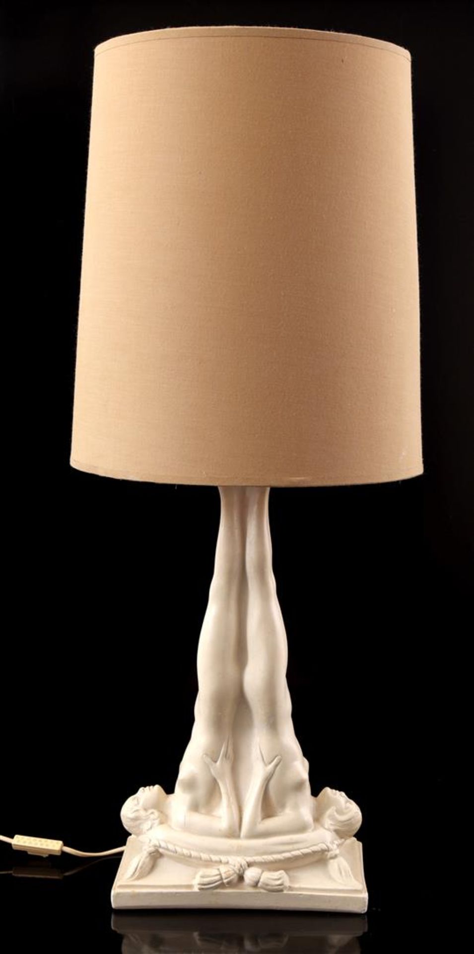 Plaster table table lamp