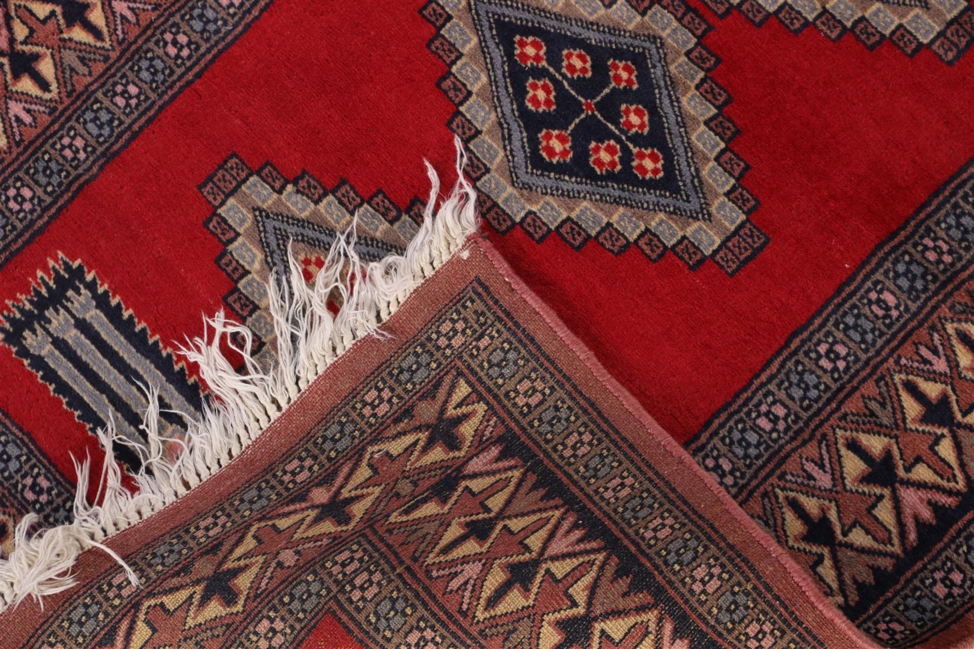 Hand-knotted oriental carpet, Turkaman - Image 4 of 4