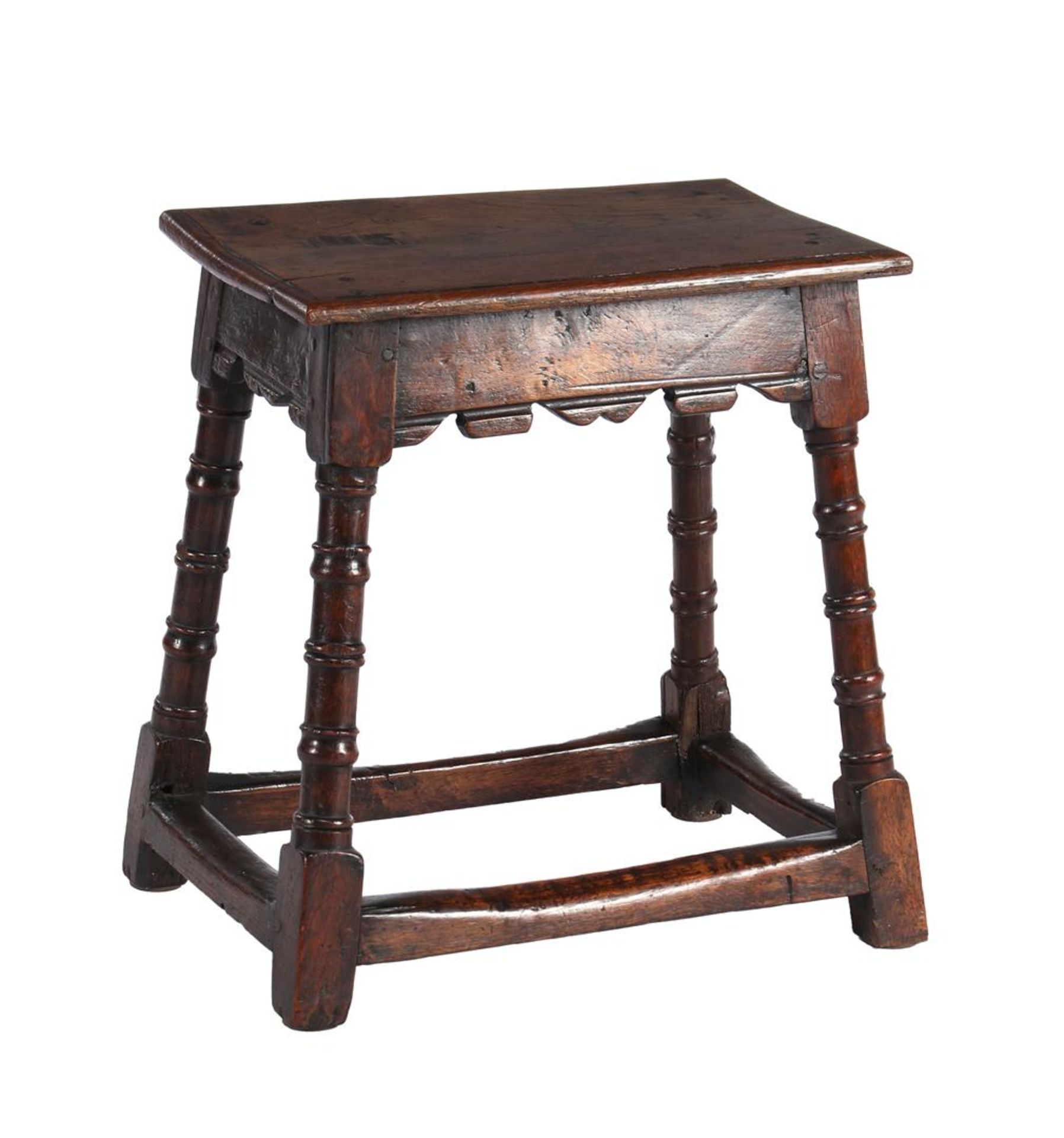 Antique oak "Joint stool"