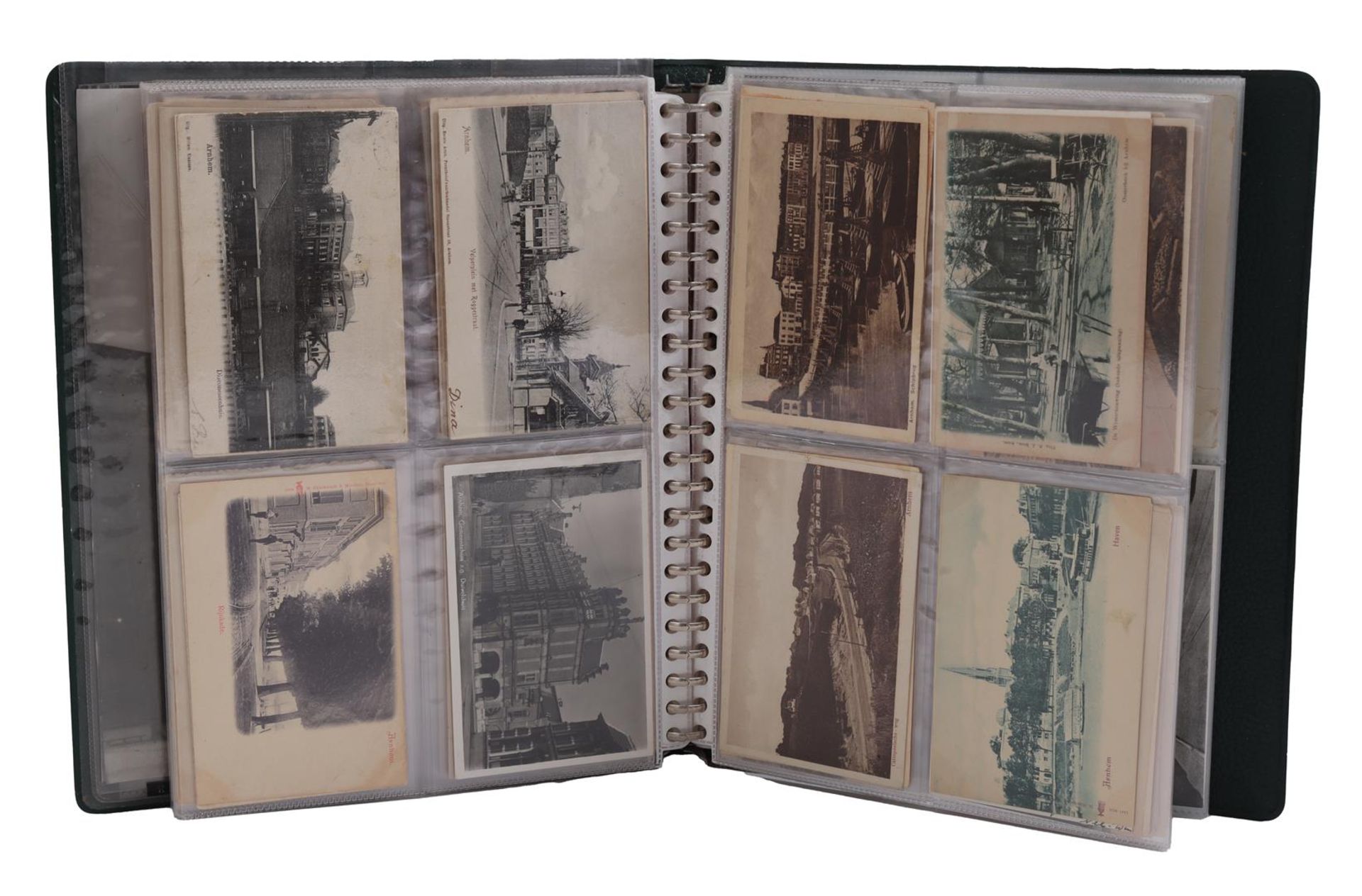 Arnhem postcards in album