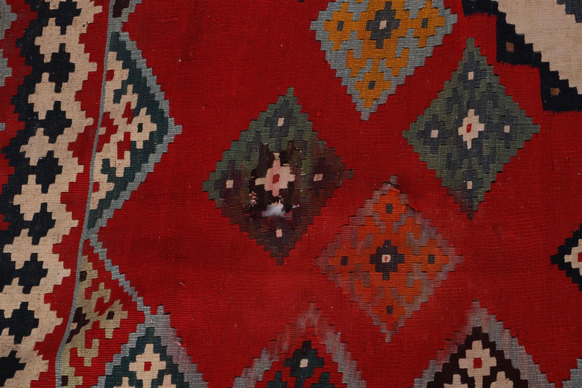 Hand-knotted oriental carpet, Kelim - Image 3 of 4