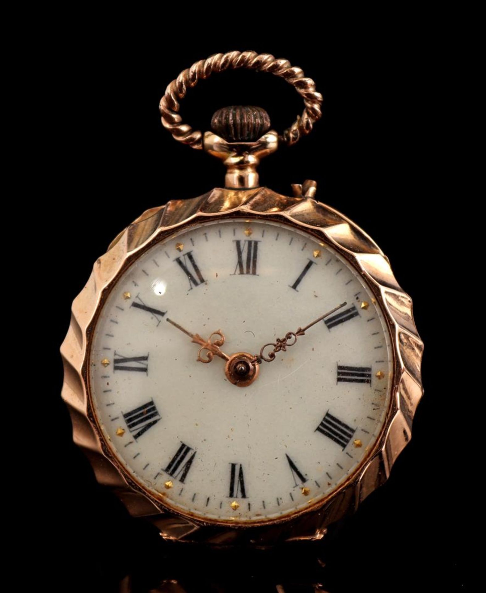 Pocket watch in gold case