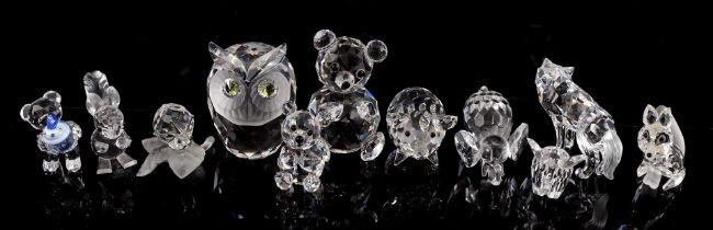 11 Swarovski animal figures