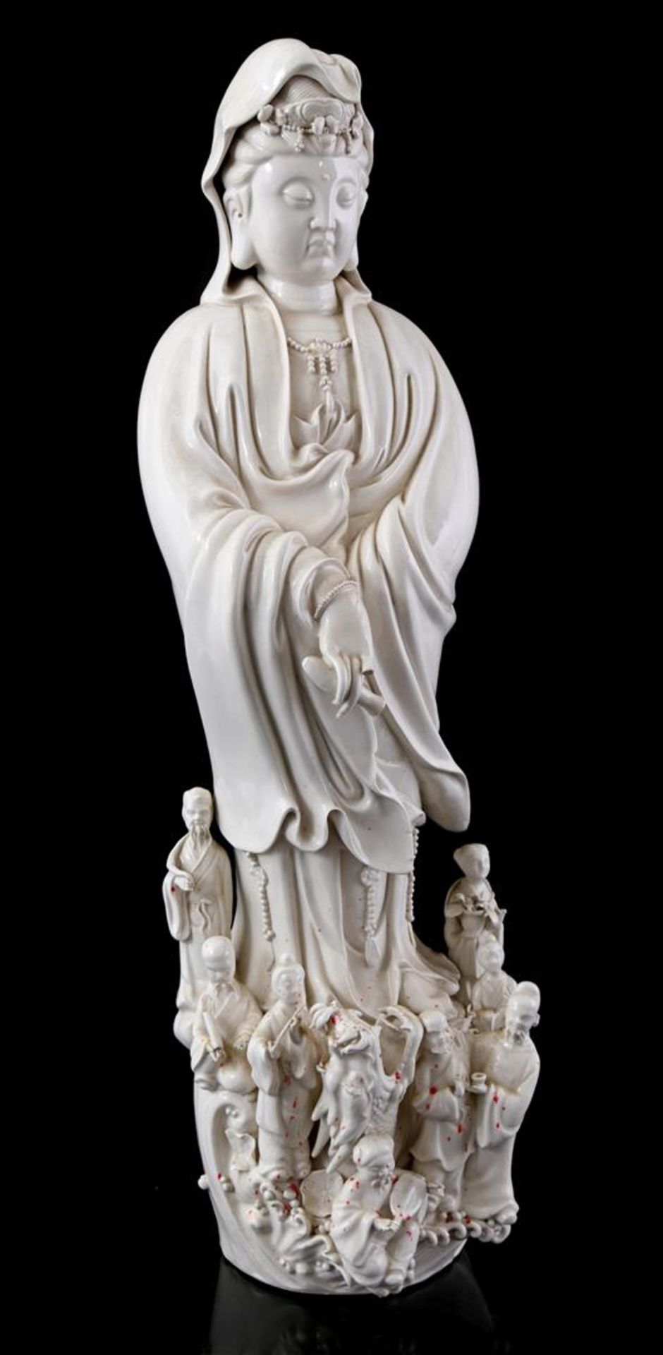 Blanc de Chine porcelain Guanyin, 20th