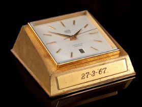 Gruen Genève Swiss table clock