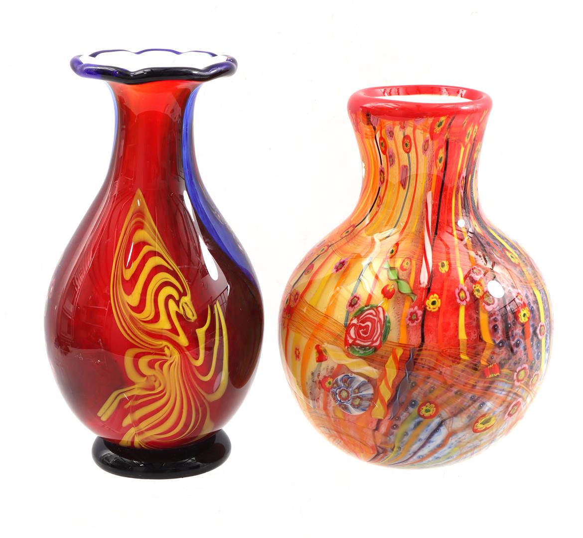 2 decorative glass vases - Bild 2 aus 2