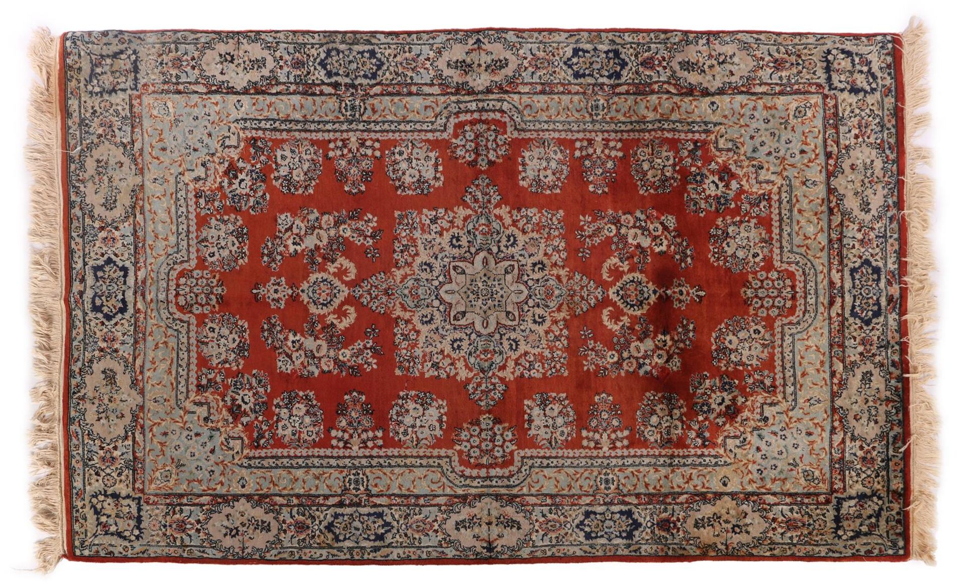 Hand-knotted oriental carpet, Kirman India